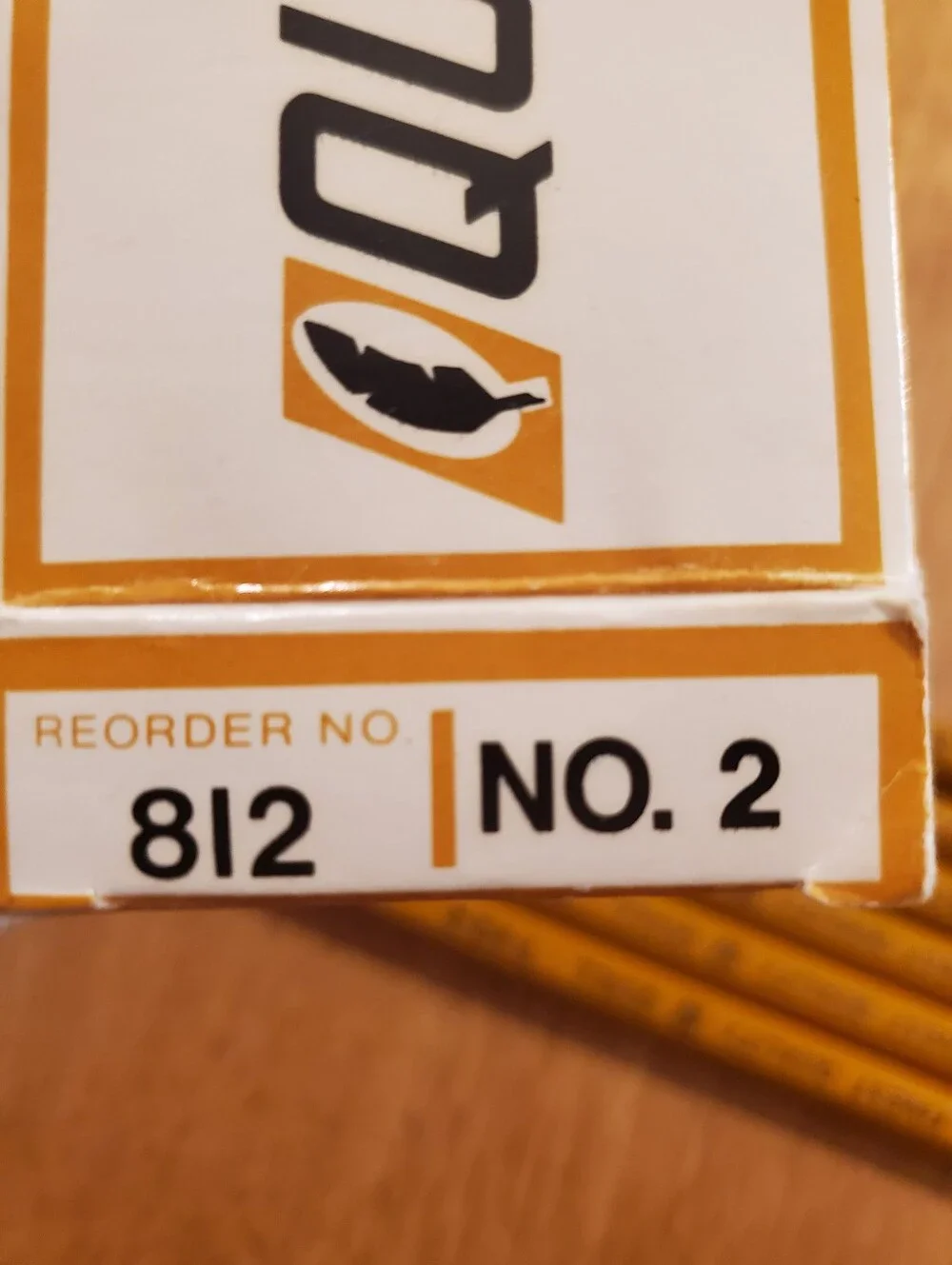 Quill T-812-2 1/2 Yellow Wood Pencil Lot 6 Pencils With Original Box